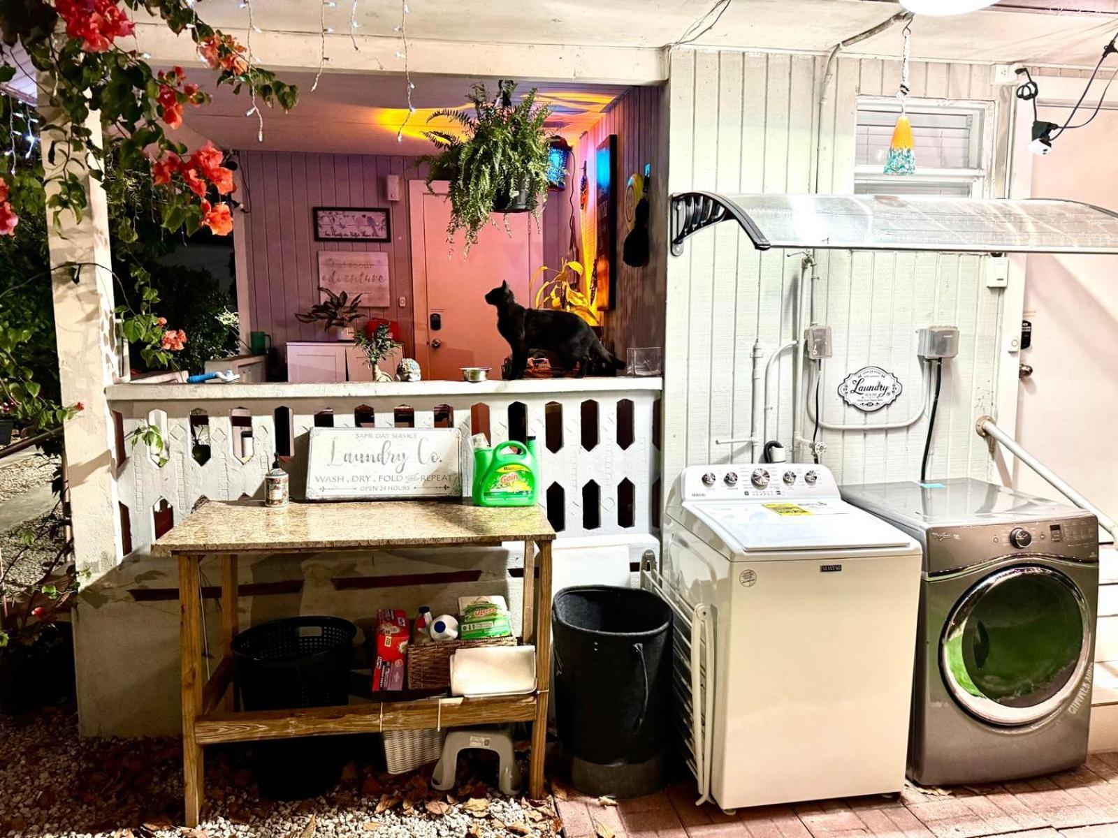 Quiet & Centrally Located House - Private Parking, Laundry And Storage For Luggage マイアミ エクステリア 写真
